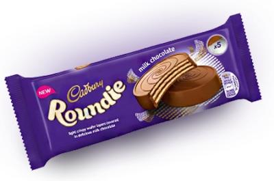 Вафли в молочном шоколаде Cadbury Roundies Milk Chocolate Wafer 150 грамм