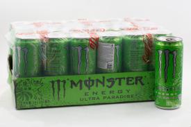 Напиток энергетический Monster со вкусом киви и яблока, без сахара (Китай) 330мл ж/б